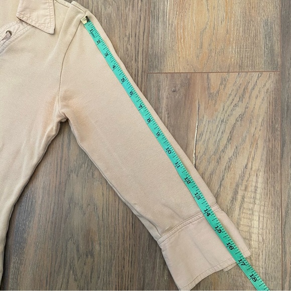 Garage 90s Y2K Beige Lace-Up Top - Picture 14 of 14